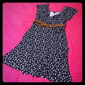 Torrid butterfly faux wrap dress