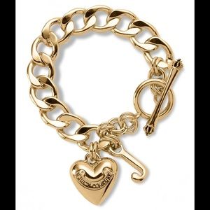 Gold Juicy Couture charm bracelet