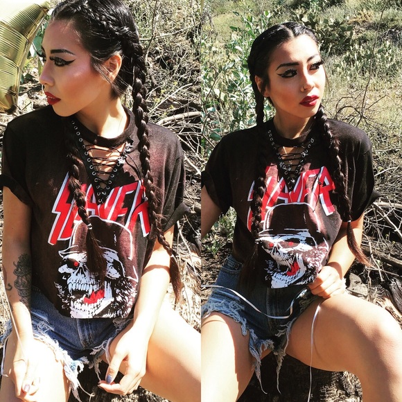 Cropped SLAYER tshirt