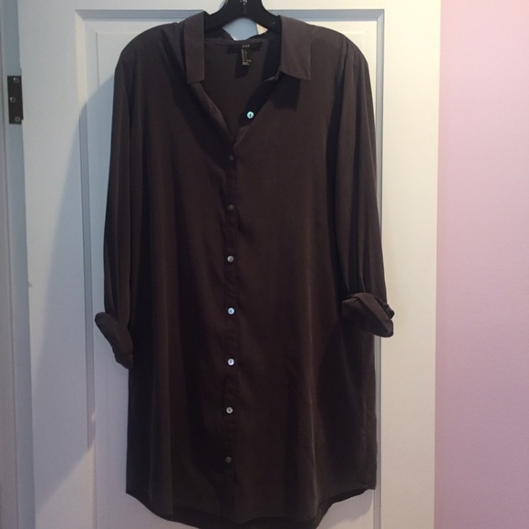 Dark gray long top/dress
