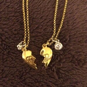 Juicy Couture best friend necklaces
