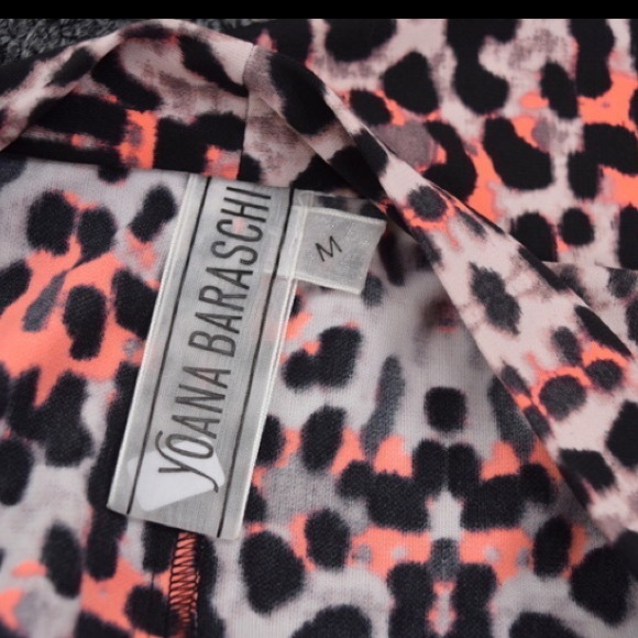 Yoana Baraschi hot pink leopard jersey wrap dress - Picture 4 of 4