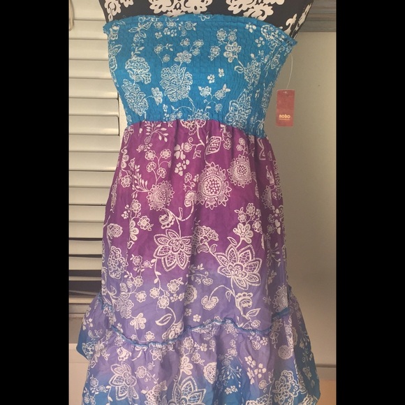 New Boundaries Strapless Sun Dress