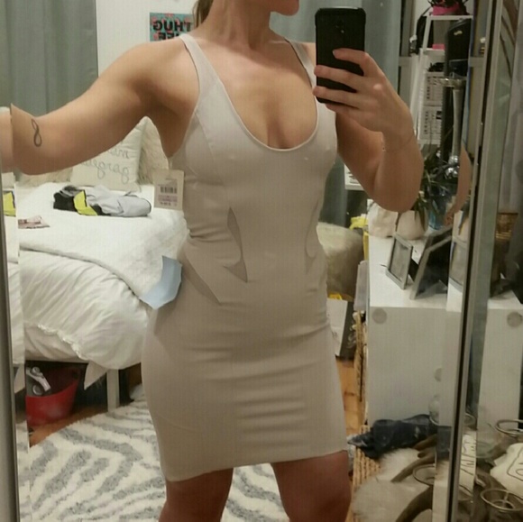 Helmut lang mesh insert dress- sz 6 NWT