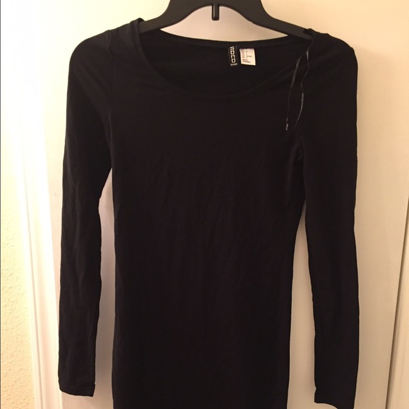 h&m long sleeve bodycon dress