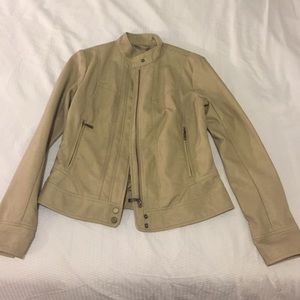 Tan biker jacket