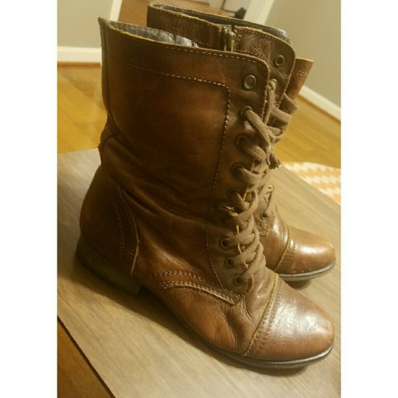 Steve Madden Zip-Up Combat Boots
