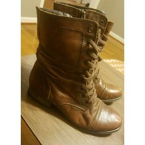 Steve Madden Zip-Up Combat Boots