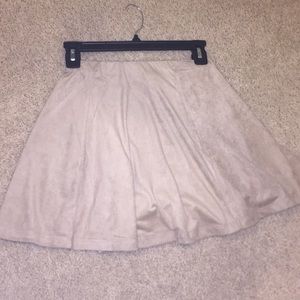 Beige suede American apparel skirt