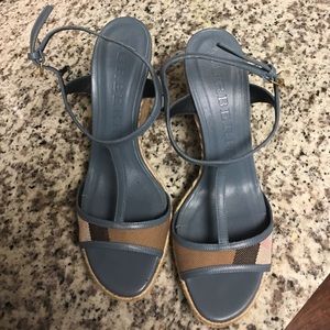 Authentic Burberry high heel sandals
