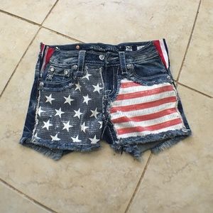 Girl's Miss Me Sparkly shorts