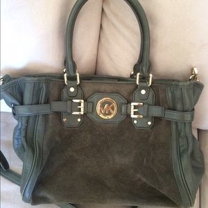 Michael Kors brown suede purse