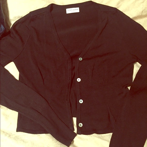 Black cardigan
