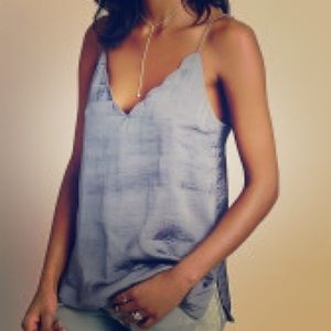 Free People Scallop Edge Cami in Lavender Size S