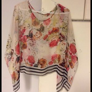 FLORAL BLOUSE! CHARLOTTE RUSSE!! SMALL