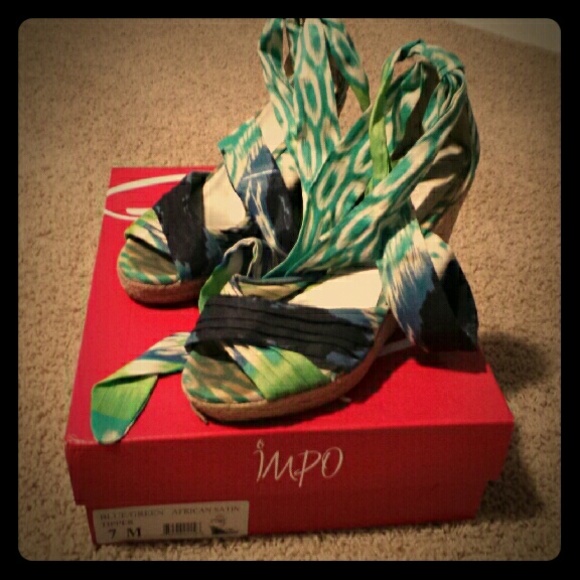 Wedges with ankle lace closure