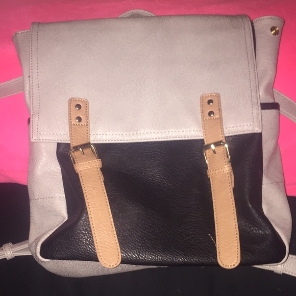 Black and grey backpack