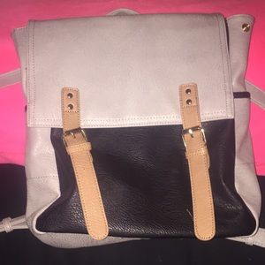 Black and grey backpack
