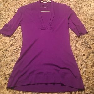 Violet colored mid sleeve blouse size S