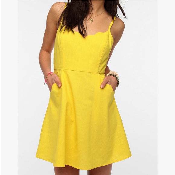 urban outfitters yellow dress
