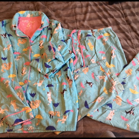 Flannel PJ Salvage XL pajamas cats and dogs