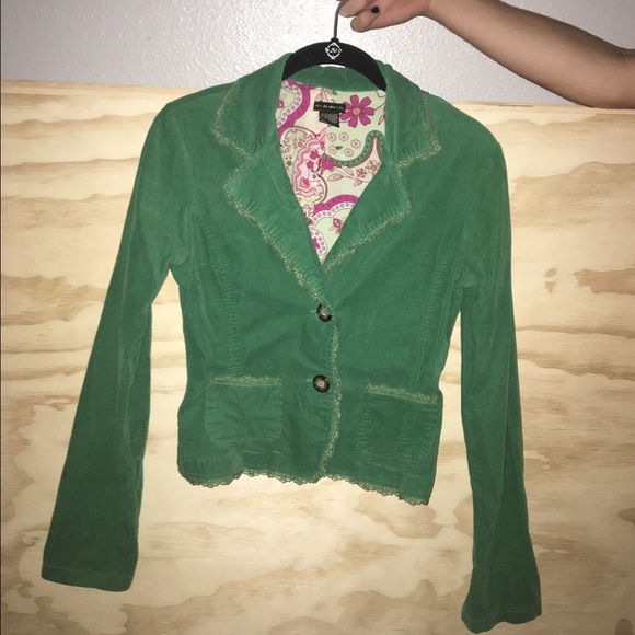 vintage mint condition green blazer