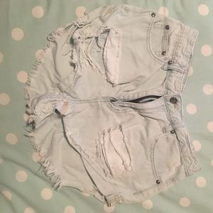 Somedays Lovin light blue jean shorts