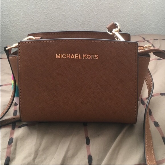 Brown Mini Selma Michael Kors Purse