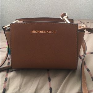 Brown Mini Selma Michael Kors Purse