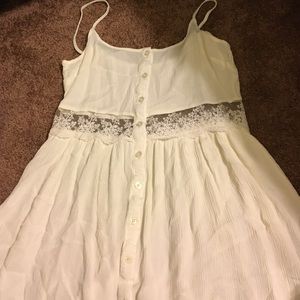 Cream Buttoned Ali & Kris Dress.