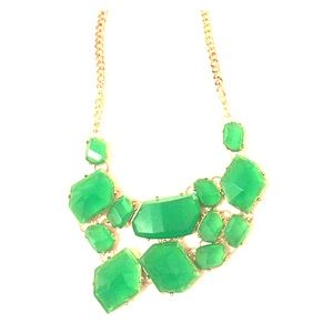 Emerald statement necklace