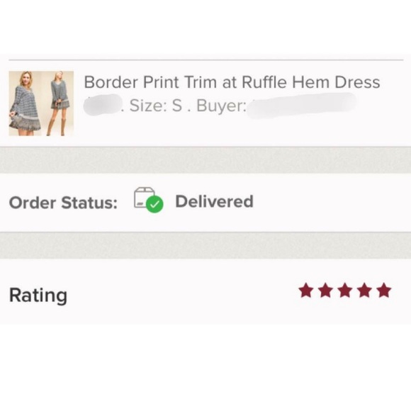 👉LAST ONE👈Border Print Trim at Ruffle Hem Dress - Picture 4 of 4