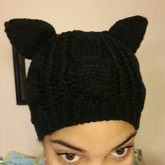 *!*Cat Ears Beanie*!* BEIGE - Picture 2 of 5