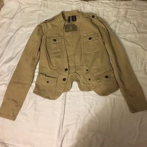 Tan mid length blazer