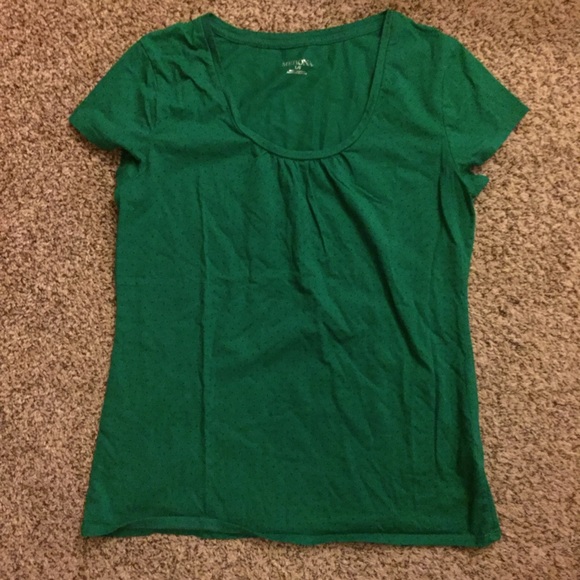 LAST CHANCE! Gathered Scoop Neck Polka Dot Top