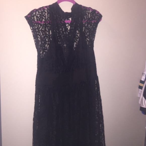 Black lace dress