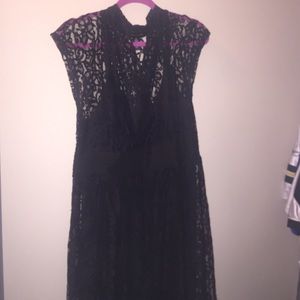 Black lace dress