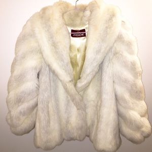 Faux Rabbit Fur Coat