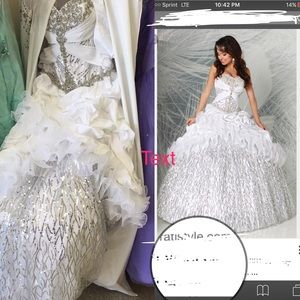 Silver with white dress!