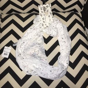 Smoke Free Metallic Splatter Infinity Scarf