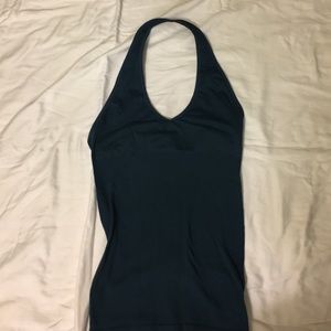 Dark teal halter top