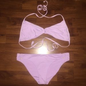 L*Space purple bikini with gold accents