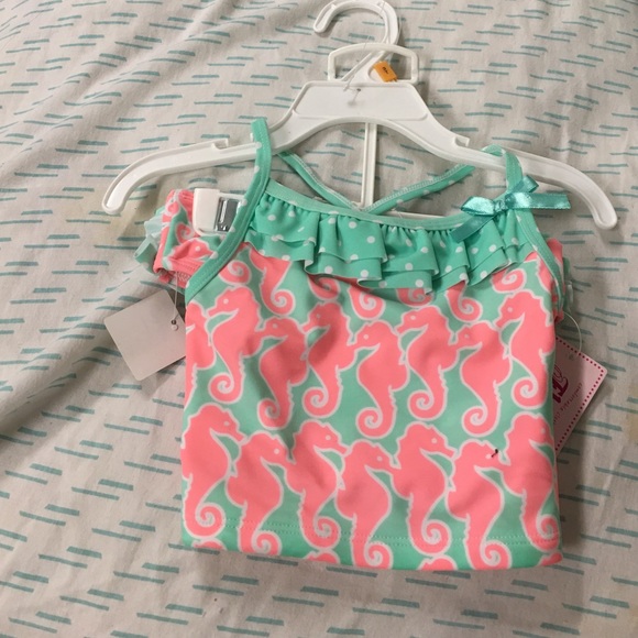 Cute 3t girls two piece swimsuit