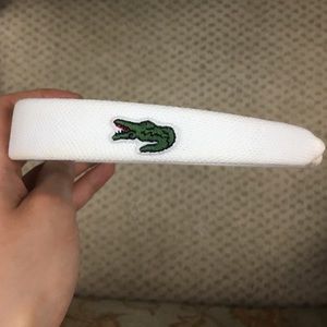 Lacoste white Headband