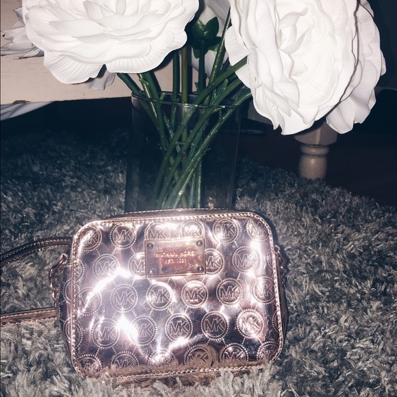 Michael Kors Rose Gold Little Crossbody Bag