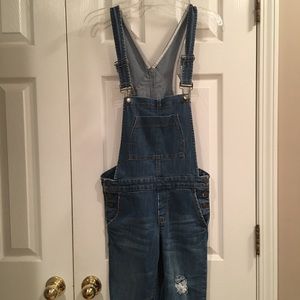 Forever 21 skinny overalls