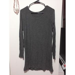 Brandy Melville Gray T-shirt Dress