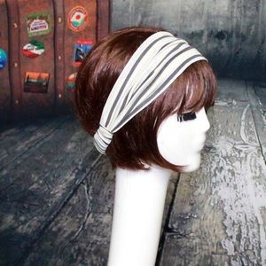 Striped jersey knit headband