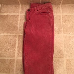 Mid Rise BDG red corduroy pants