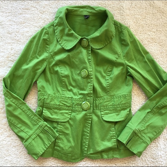 Ambition Jackets & Blazers - Ambition cotton green jacket, size SP